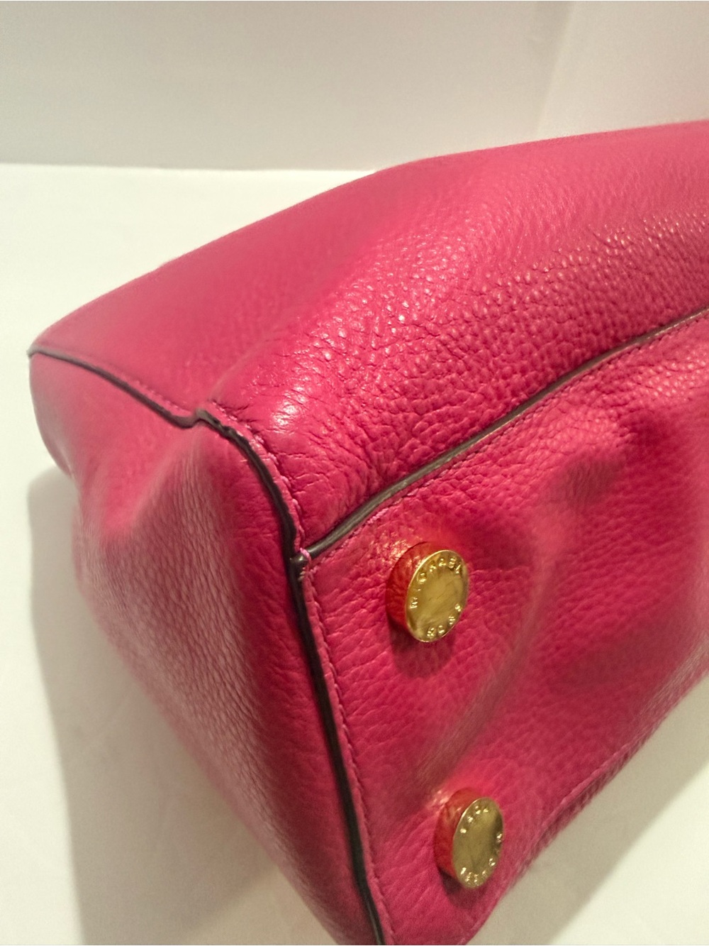 MICHAEL Michael Kors Sutton Medium Pink Pebbled Leather Satchel - Picture 13 of 13